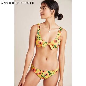 Anthropologie x Tori Praver Raven Top & Caila Bottom Bikini in French Poppy